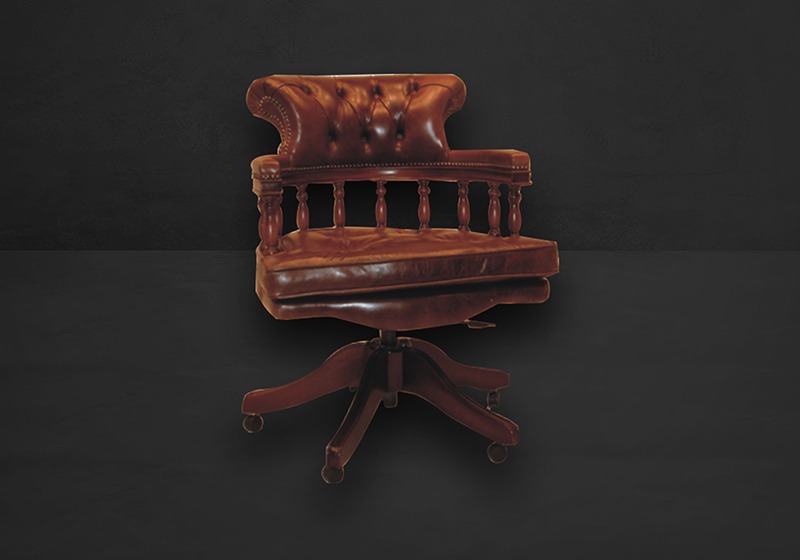 Captain`s Swivel Chair Sitz mit Kissen