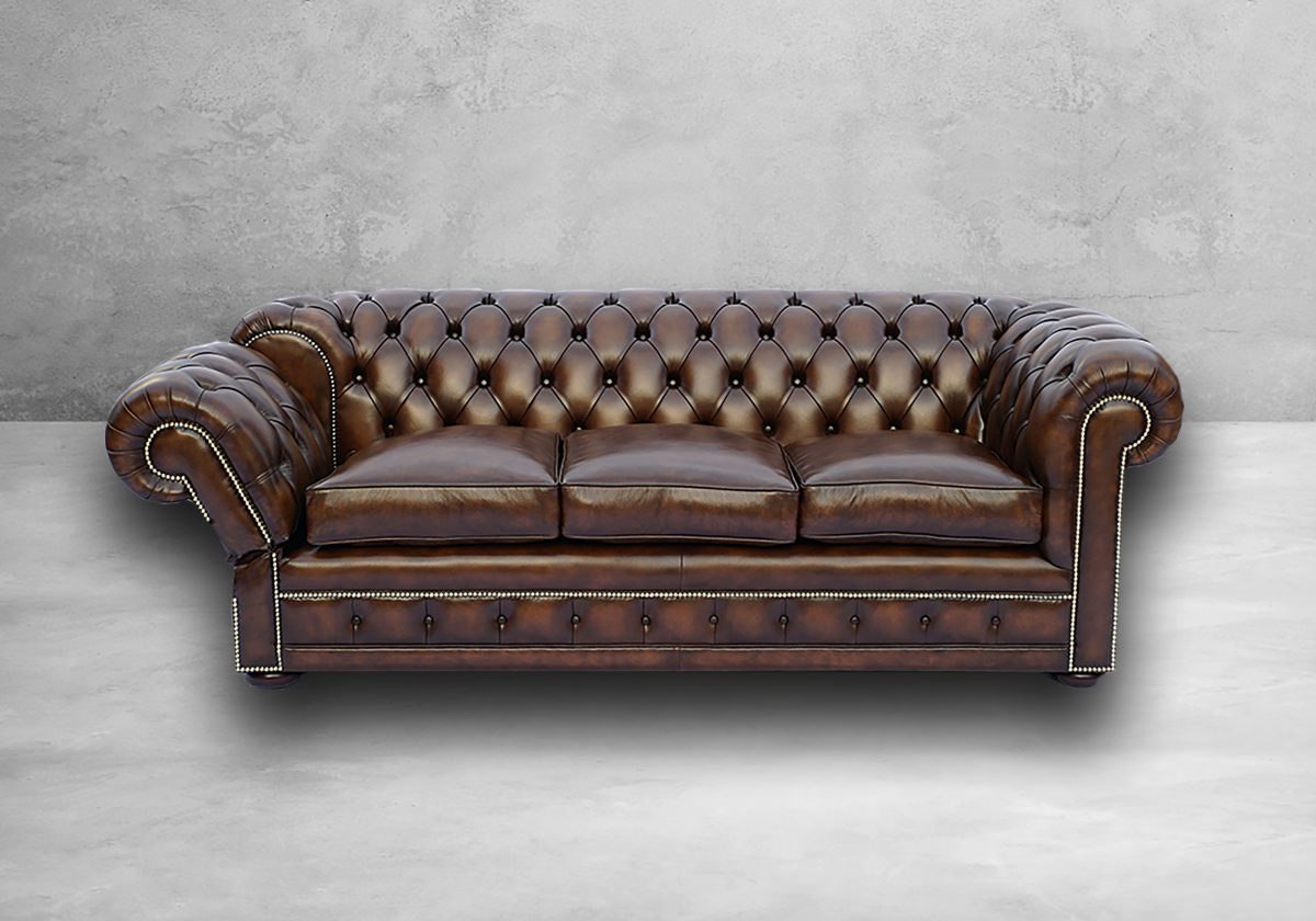 Drop Arm Chesterfield Sofa – Bild 8