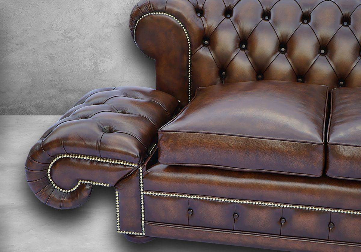 Drop Arm Chesterfield Sofa – Bild 9