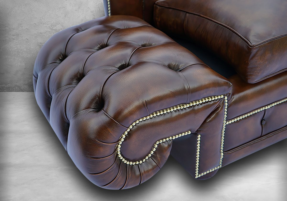 Drop Arm Chesterfield Sofa – Bild 10