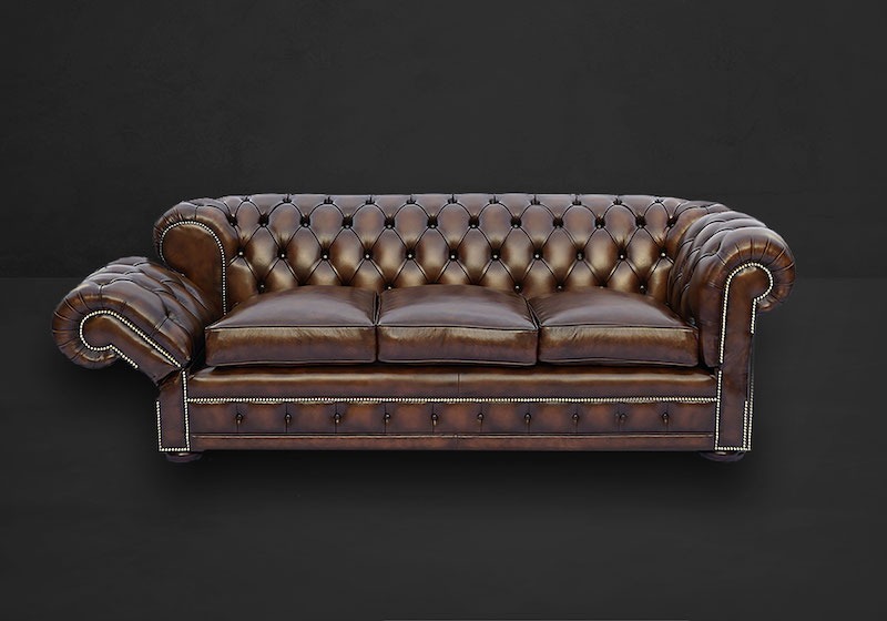 Double Drop Arm Chesterfield Sofa – Bild 2