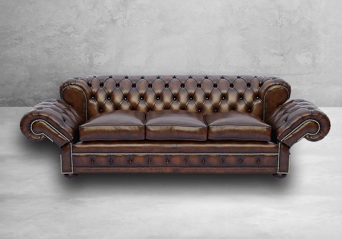 Double Drop Arm Chesterfield Sofa – Bild 6