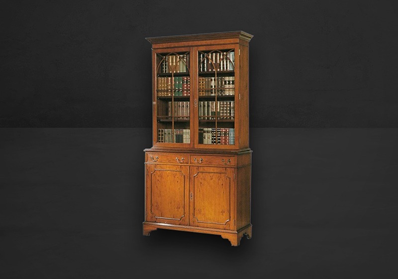 Bücherschrank Gothik 2-türig