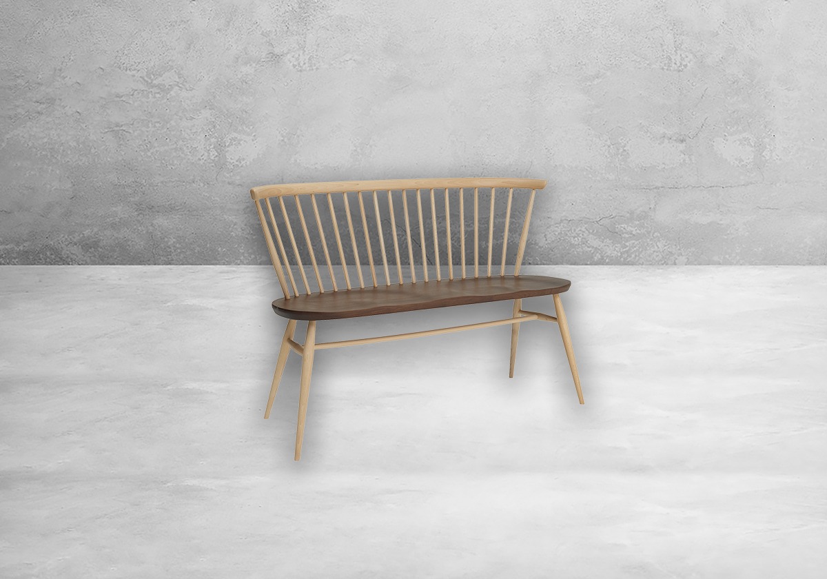 Ercol Love Seat Bank Walnuss – Bild 6