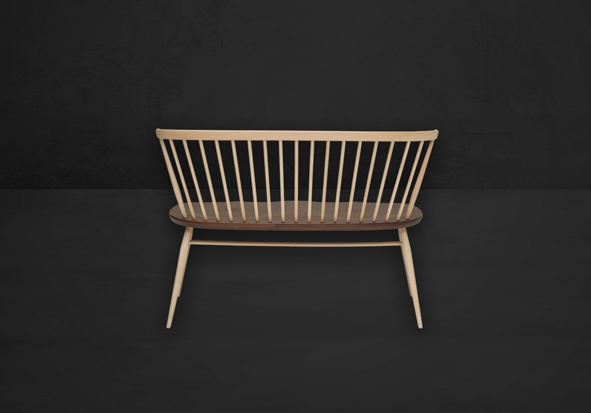 Ercol Love Seat Bank Walnuss – Bild 2