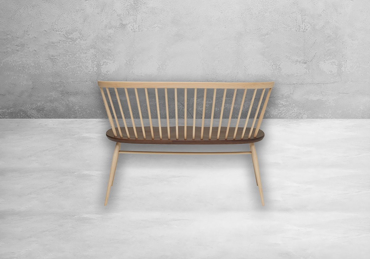 Ercol Love Seat Bank Walnuss – Bild 5