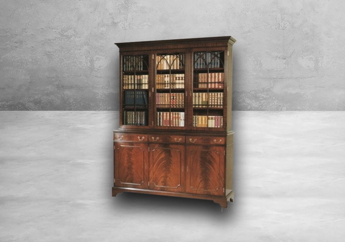 Bücherschrank Gothik gerade Front 3-türig und 4-türig – Bild 2