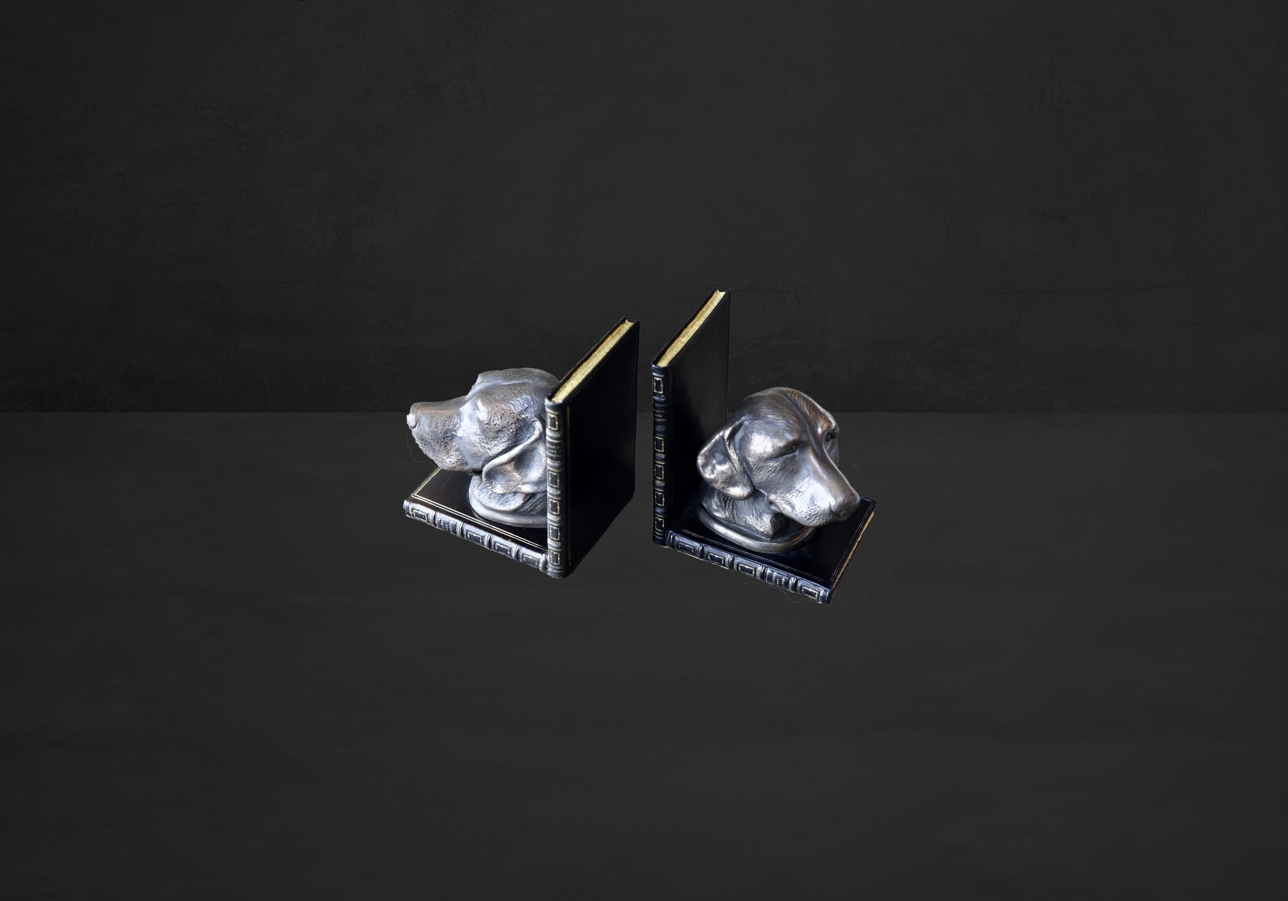 Labrador Head Bookends Pair