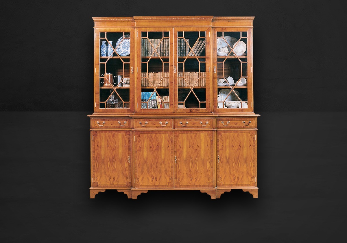 Bücherschrank Regency Breakfront
