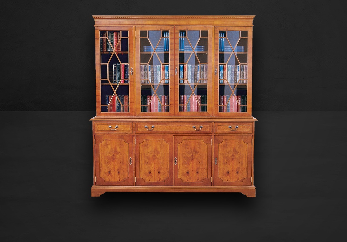 Bücherschrank Regency gerade Front – Bild 3