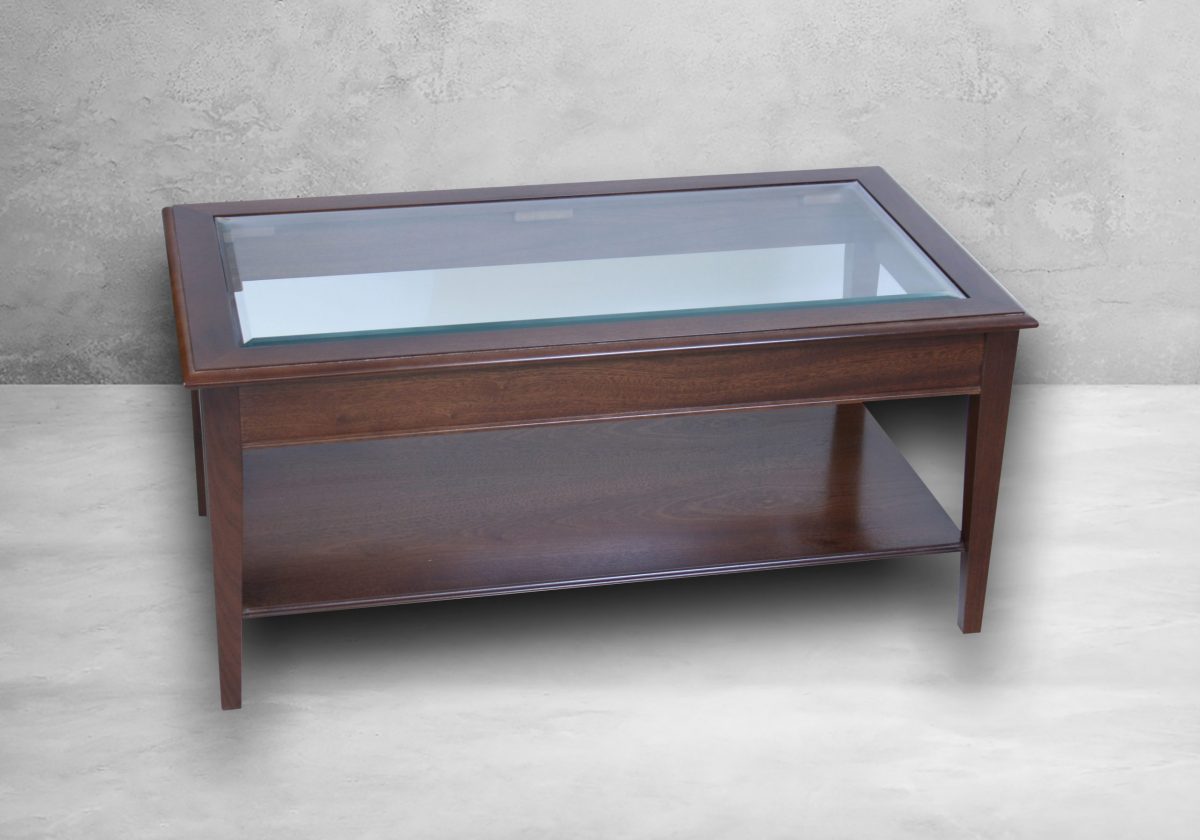 Couchtisch Hepplewhite mit Glasplatte – Bild 2