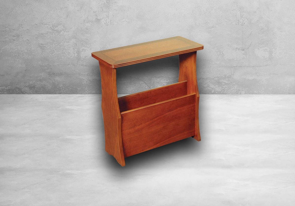 Zeitungsständer mit Holzplatte – Bild 2