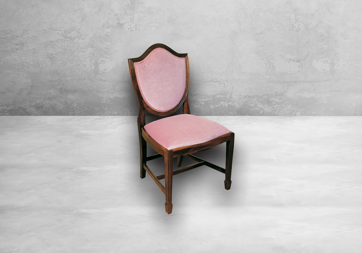 Hepplewhite Upholstered Back Stuhl – Bild 4
