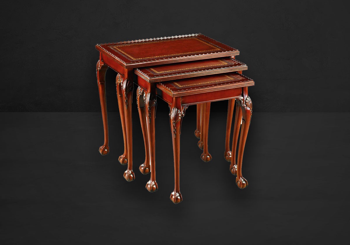 Dreisatztisch Leder Top