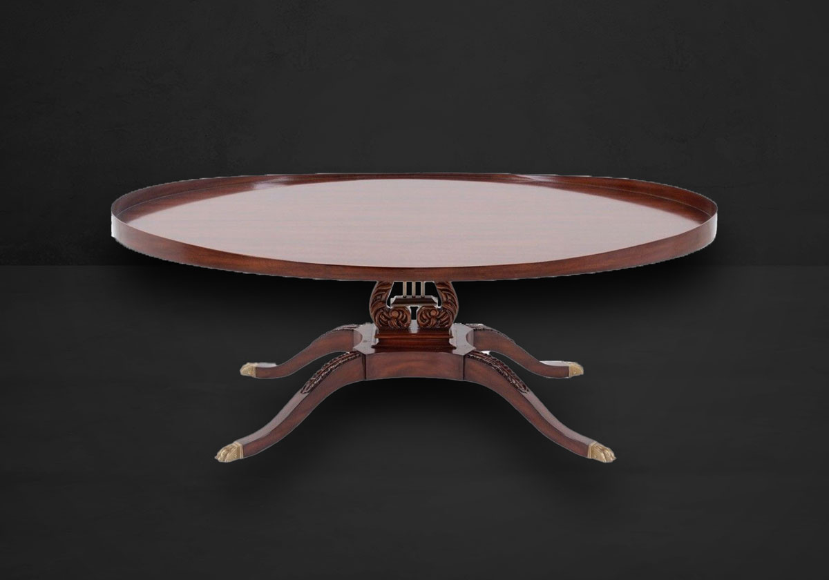 Couchtisch Oval mit Lyra