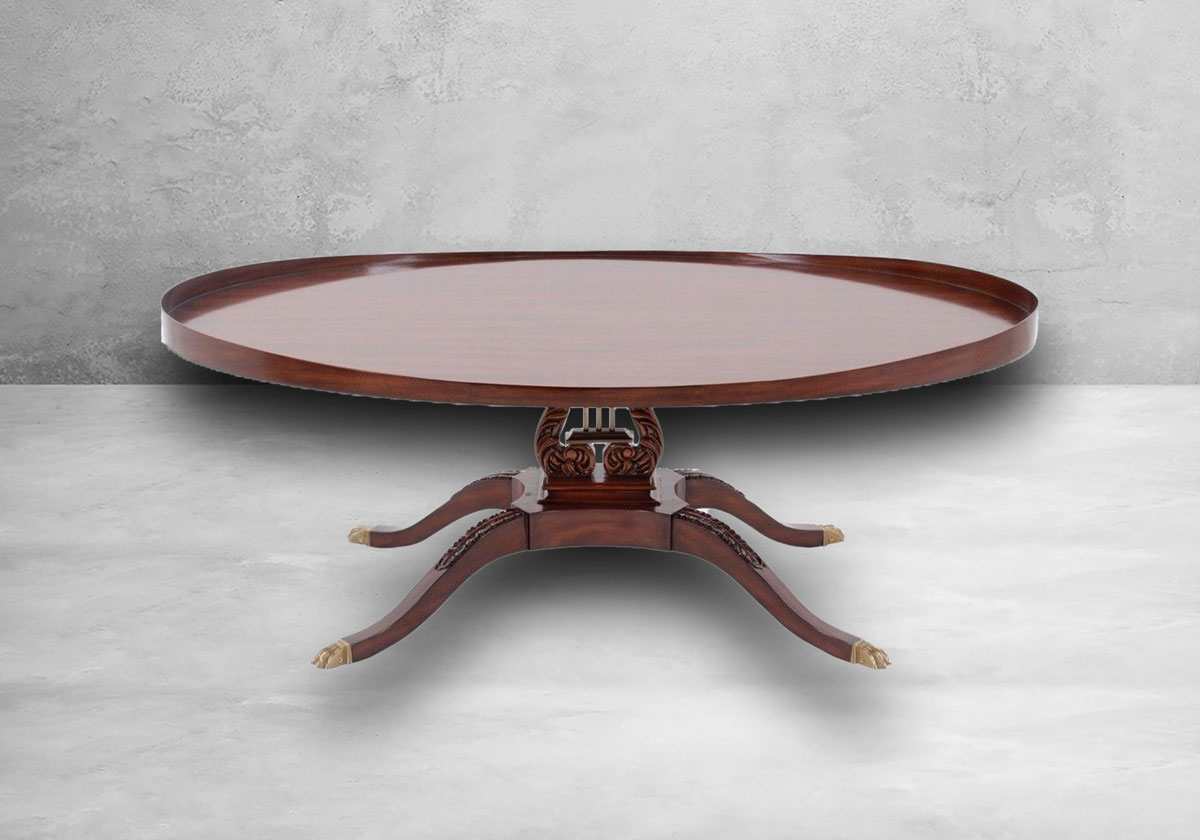 Couchtisch Oval mit Lyra – Bild 2