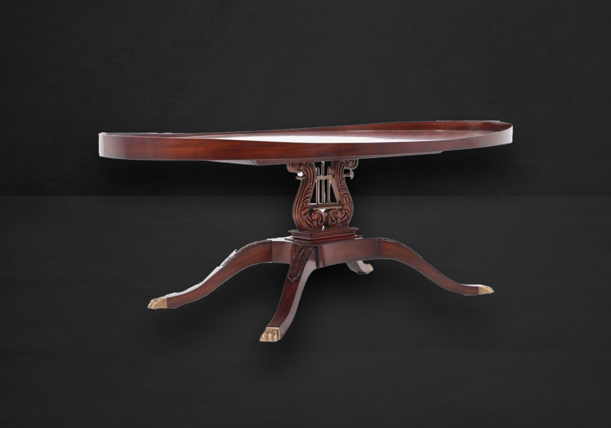 Couchtisch Oval mit Lyra – Bild 3