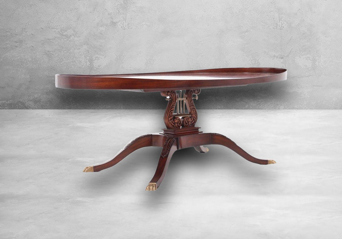 Couchtisch Oval mit Lyra – Bild 4