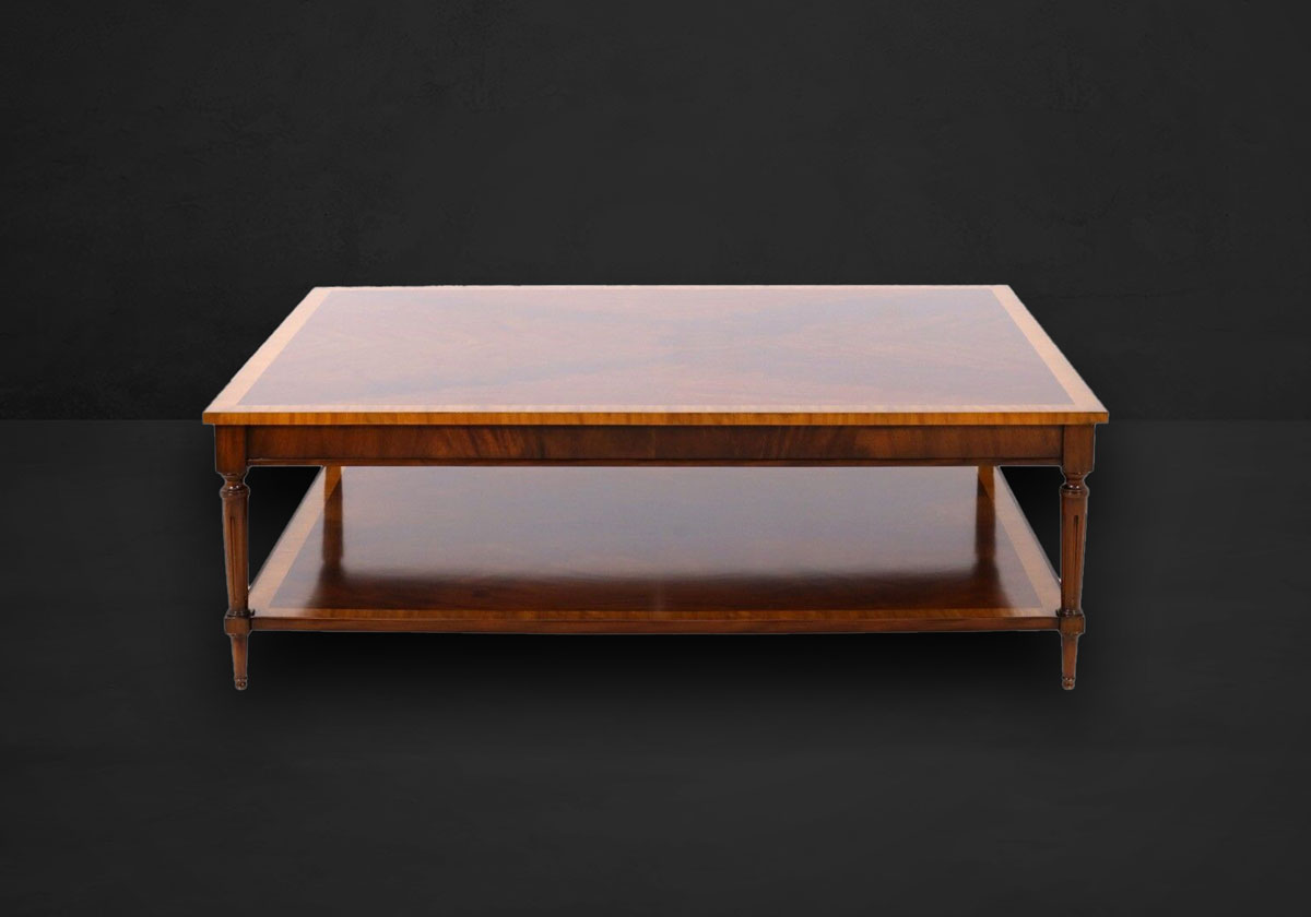 Rechteckiger Couchtisch mit Boden