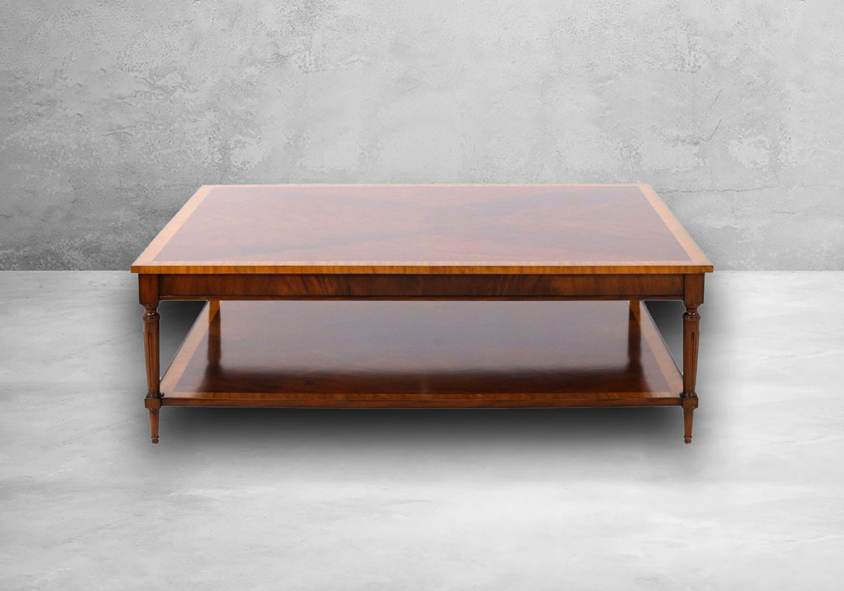 Rechteckiger Couchtisch mit Boden – Bild 2