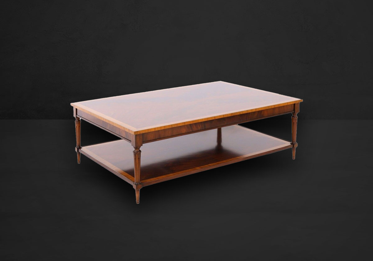 Rechteckiger Couchtisch mit Boden – Bild 3