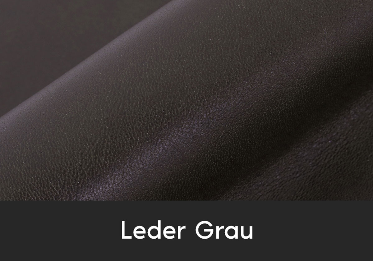 Leder-Grau-