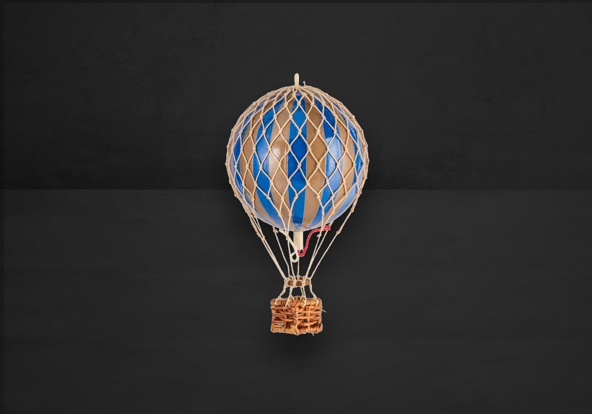 Authentic Models Balloon Gold Blue