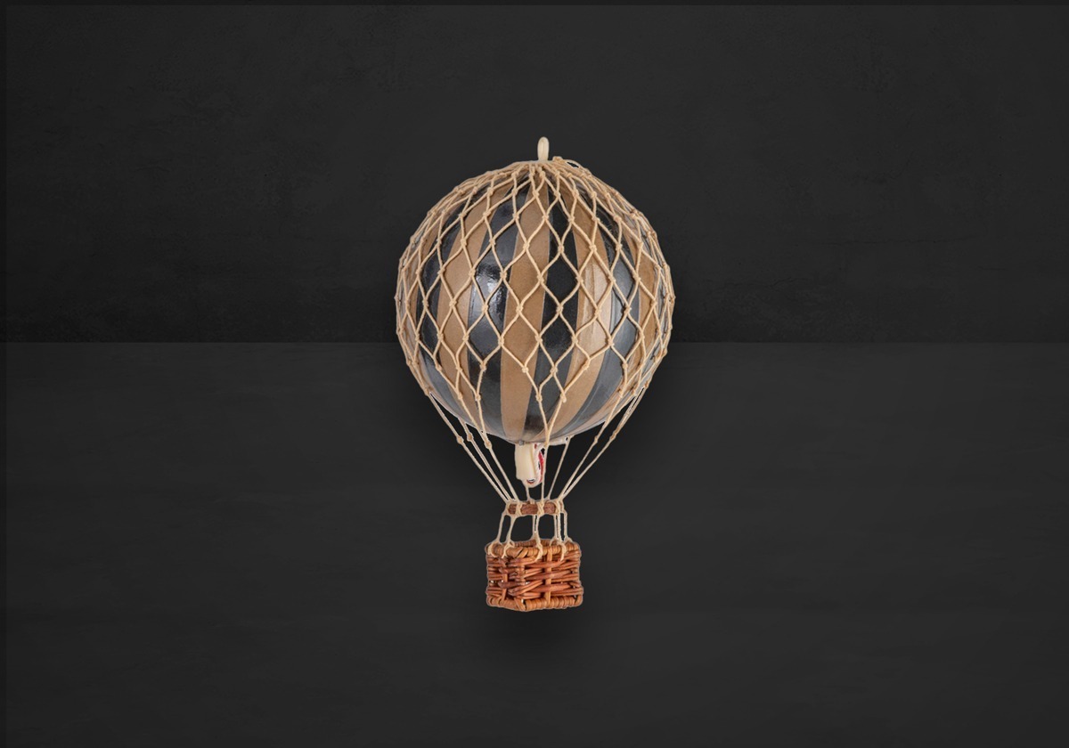 Authentic Models Balloon Gold Black