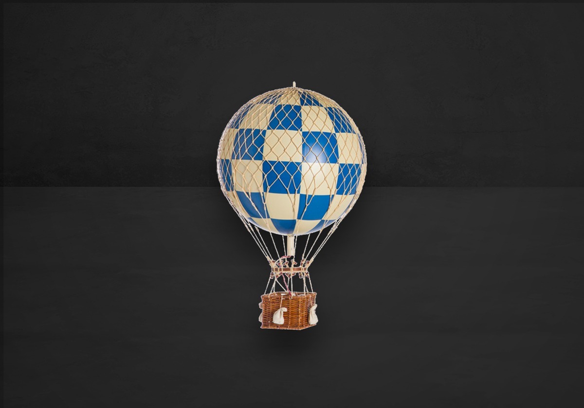 Authentic Models Balloon Check Blue