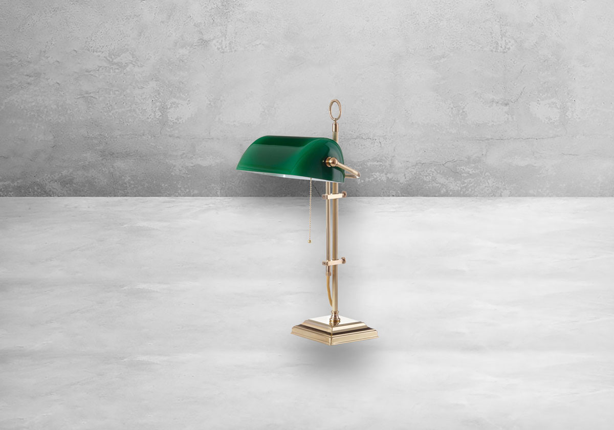 Bankers Lamp (groß, eckiger Fuß) – Bild 2