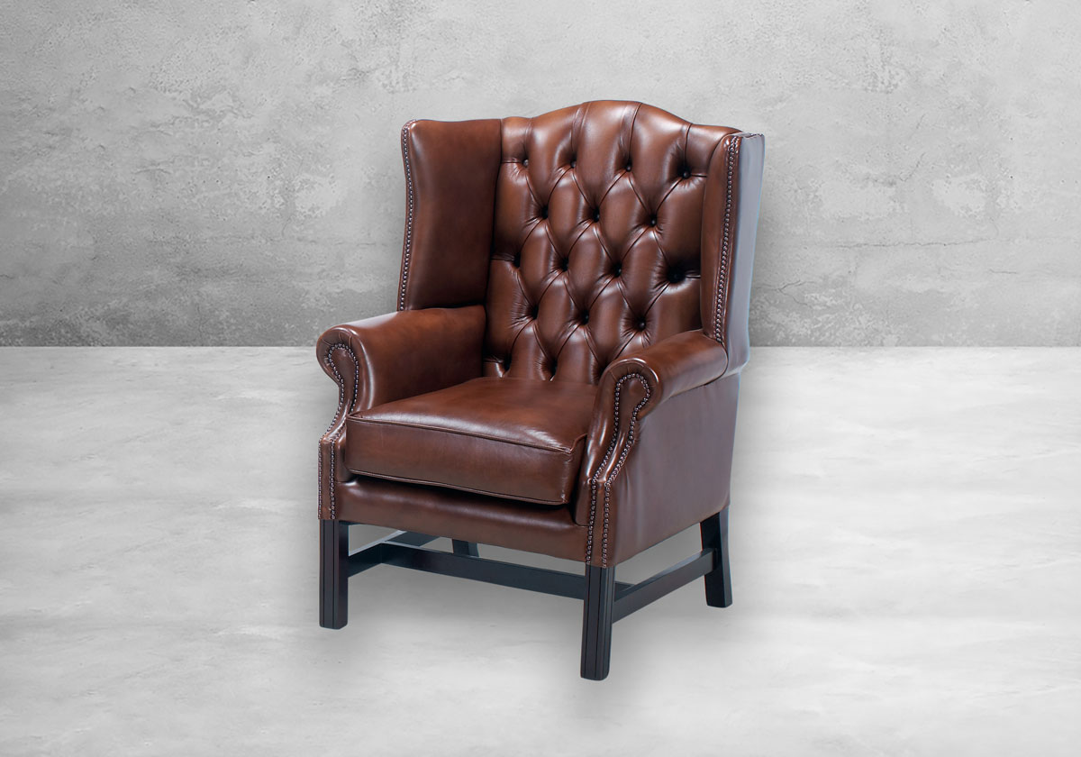 Windsor Chesterfield Sessel – Bild 2