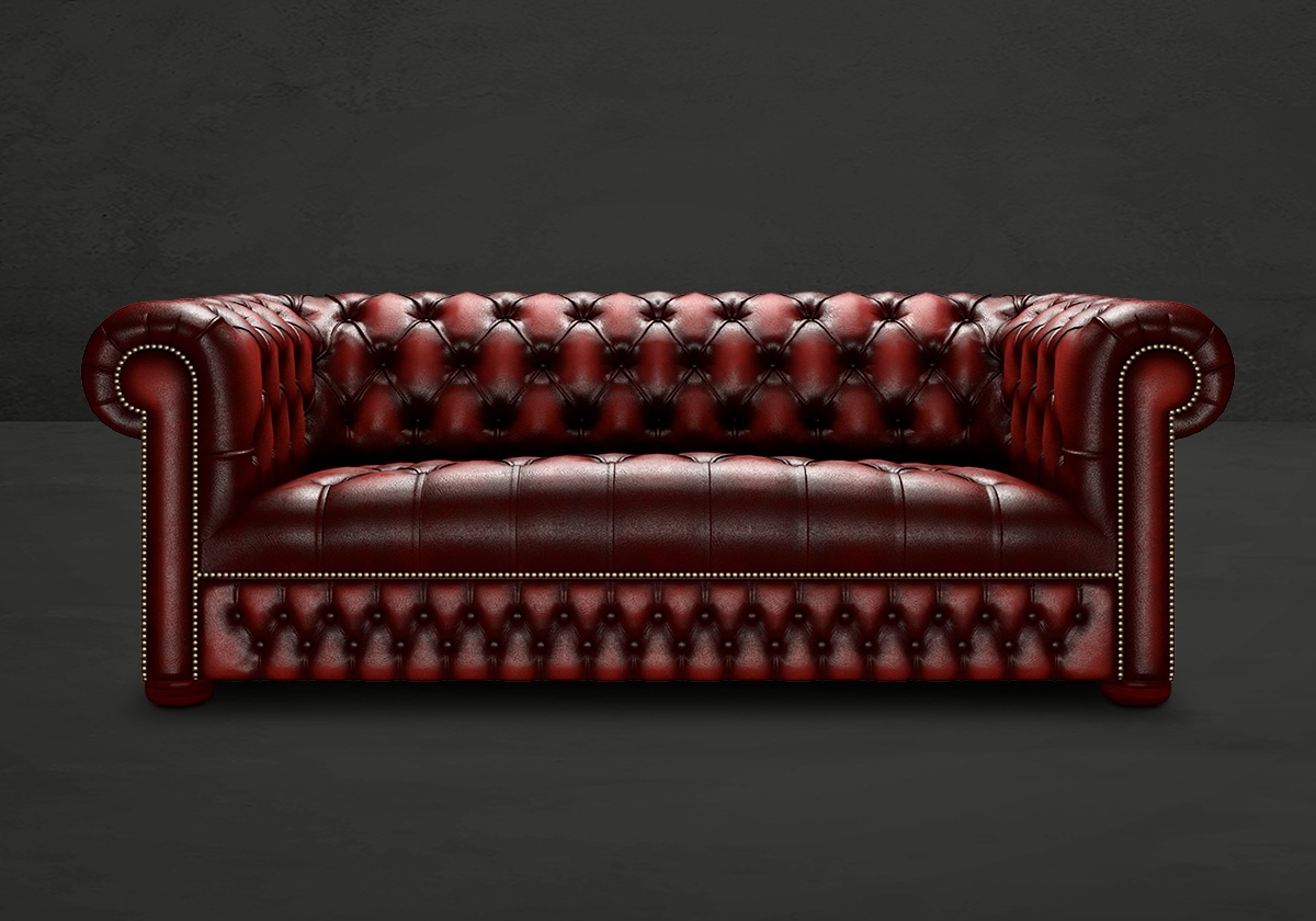 Linwood Chesterfield Sofa und Sessel – Bild 2