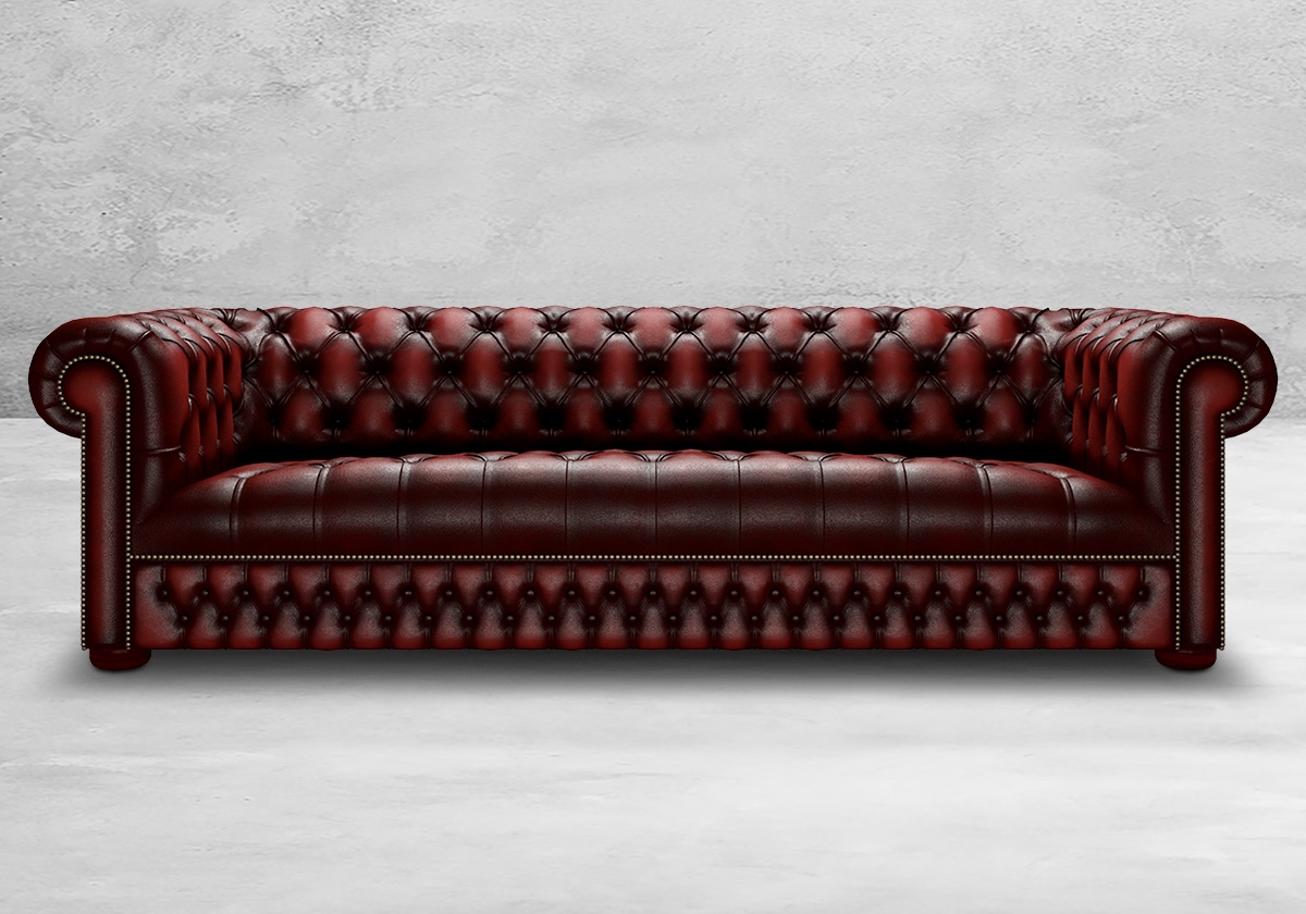Linwood Chesterfield Sofa und Sessel – Bild 7
